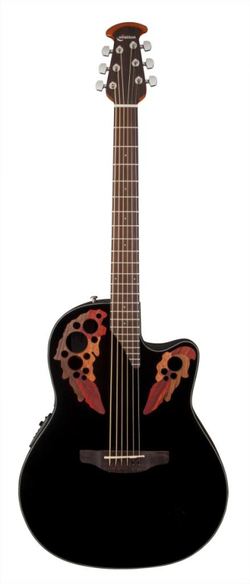 Ovation CE44-5 Celebrity Elite Mid Cutaway Black - Ovation CE44-5 Celebrity Elite Mid Cutaway Black