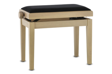 GEWA Piano Bench Deluxe White Ash Seat Black - GEWA Piano Bench Deluxe White Ash Seat Black