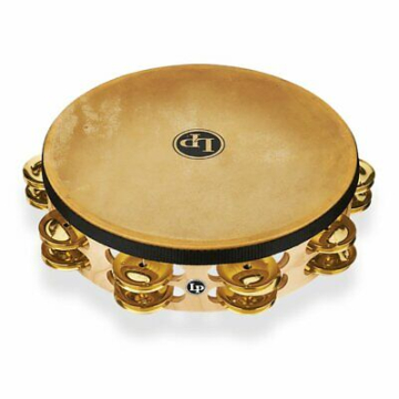 LP PRO 10" Double Row Headed Tambourine LP384-BR - LP PRO 10" Double Row Headed Tambourine LP384-BR