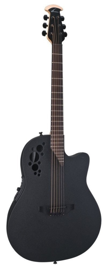 Ovation 1778TX-5-G Elite TX Mid Cutaway Black Textured - Ovation 1778TX-5-G Elite TX Mid Cutaway Black Textured