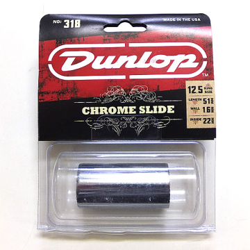Dunlop 318 Chromed Steel Medium Large Short - Dunlop 318 Chromed Steel Medium Large Short