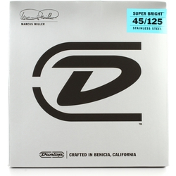 Dunlop DBMMS Marcus Miller Super Bright Bass Strings 45-125 - Dunlop DBMMS Marcus Miller Super Bright Bass Strings 45-125